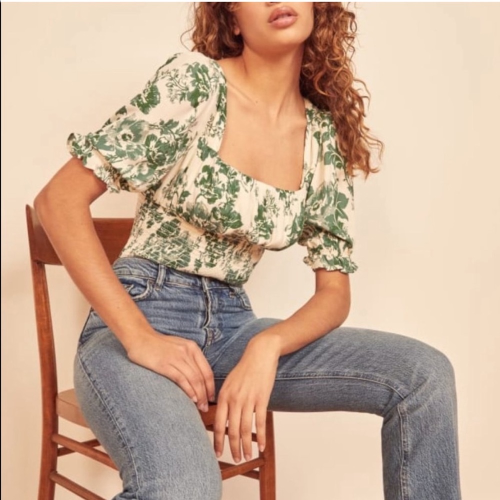 Reformation Adour Top in Fortune Size Medium